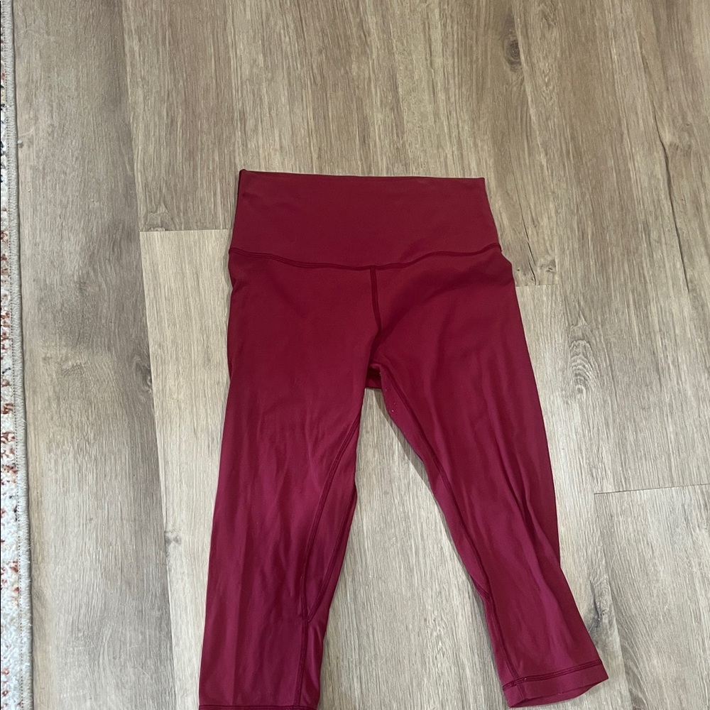 Lululemon Athletica Burgundy Leggings